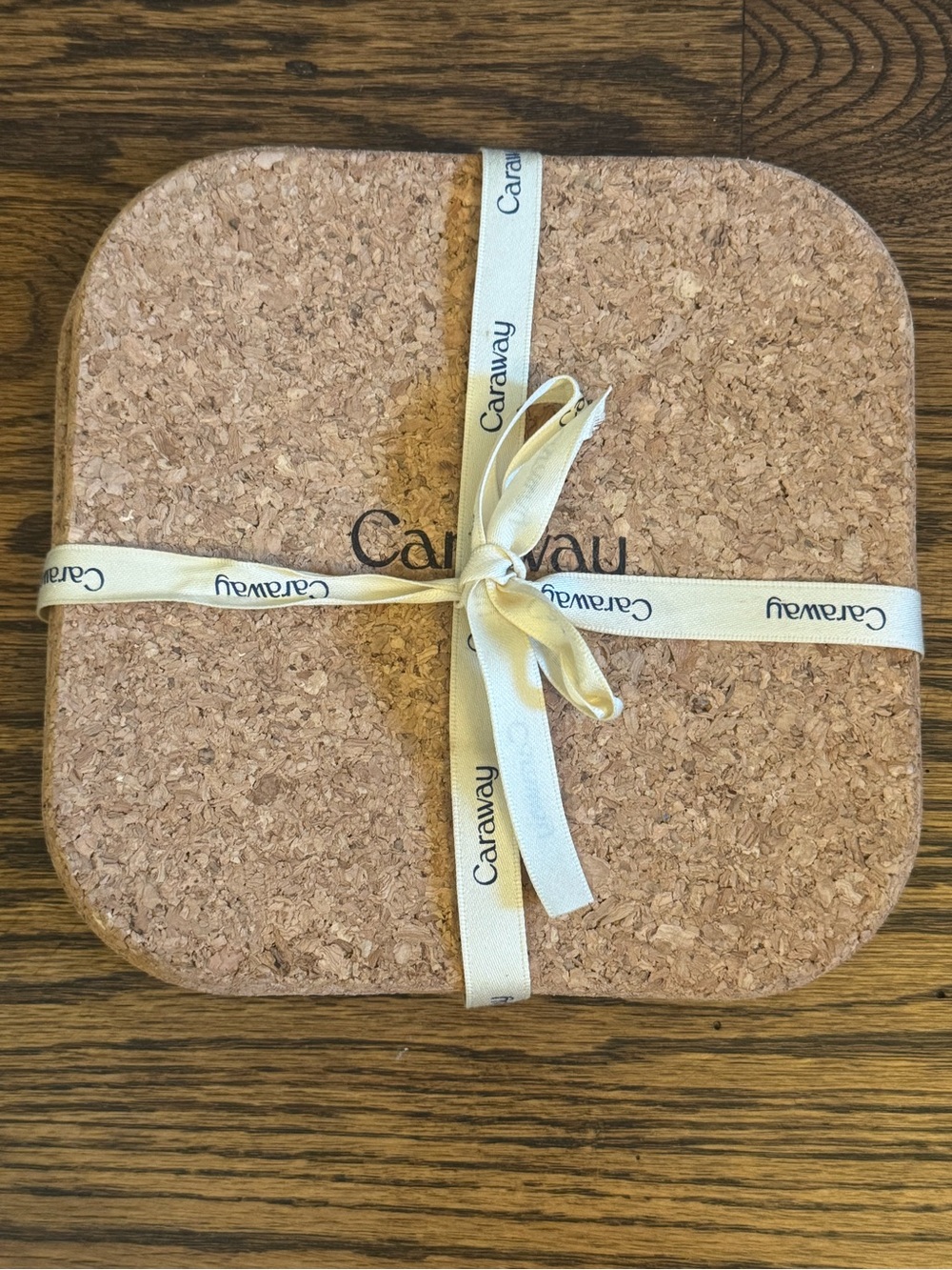 Caraway Cork Square Trivet - Natural Cork 7.25”